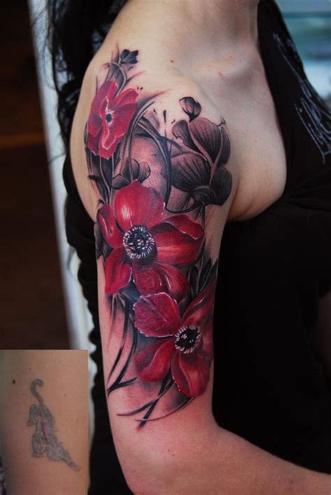 flowers with writing tattoo|elegant flower tattoo designs.